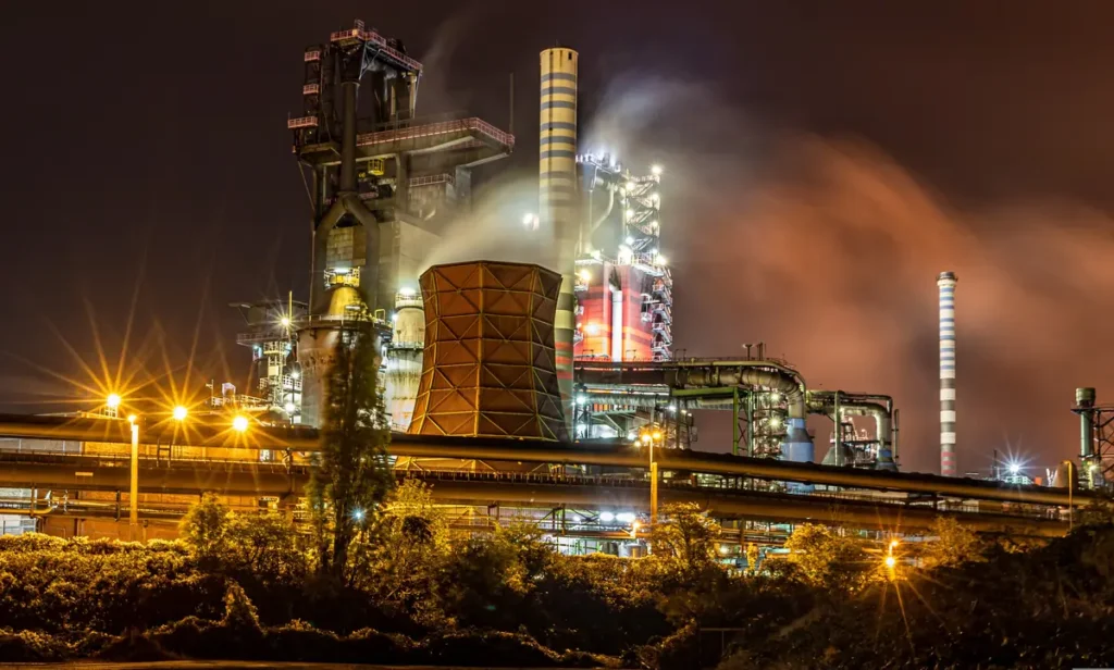 Zona industrial de Duisburgo, Alemania